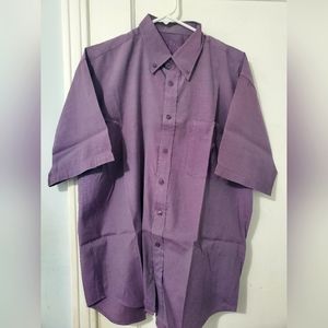 Vintage Paolo Garage Button Up Shirt Purple Men's Size Large